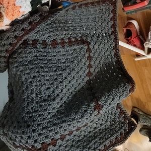 Handmade hand crafted crochet throw